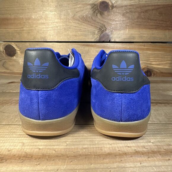 NEW Mens Size 14 - Adidas Gazelle Indoor “Lucid Blue Black” Low Top Shoes JR6302 main image 8